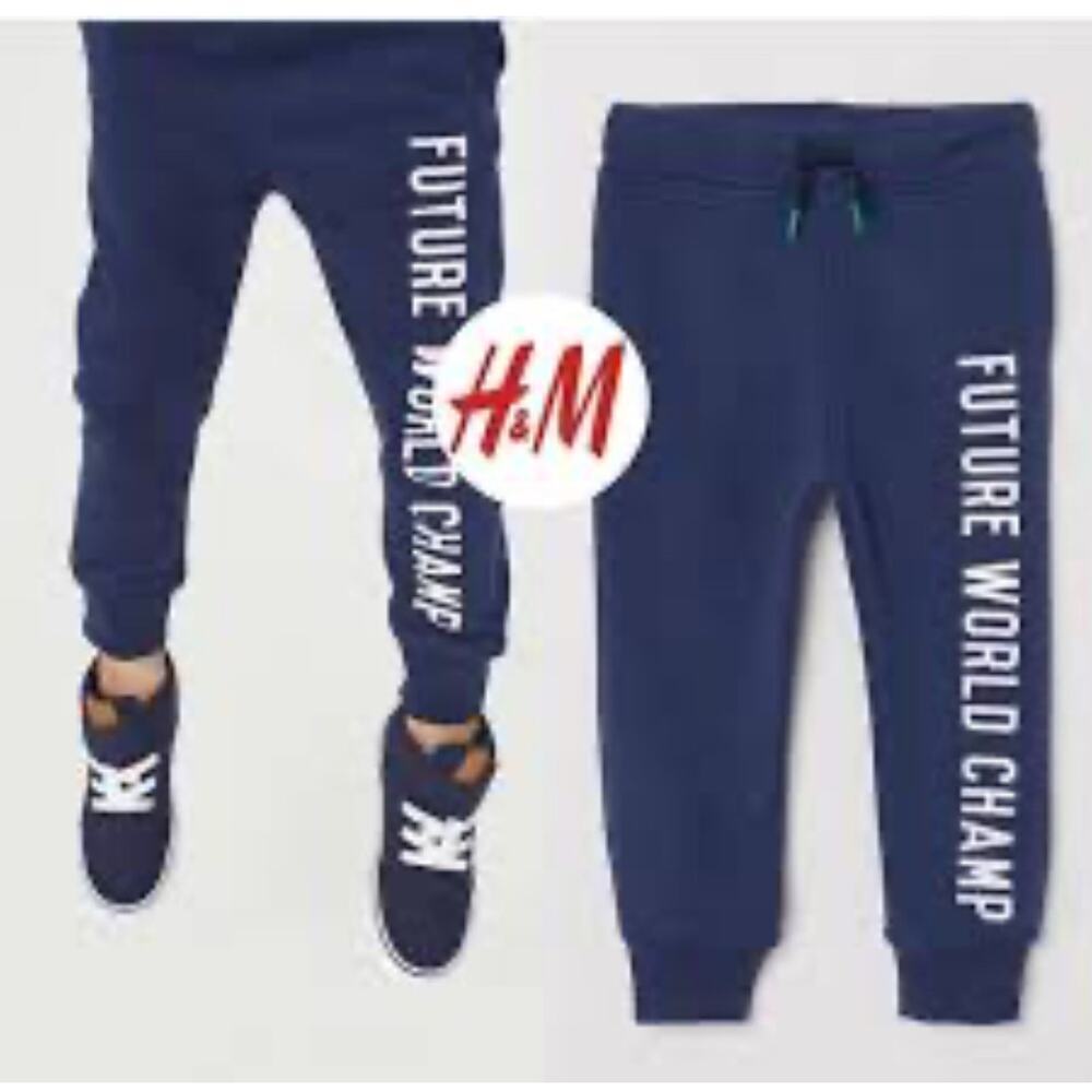 H&M kids active pants activist loungewear boys girls New York us 8-10 navy blue